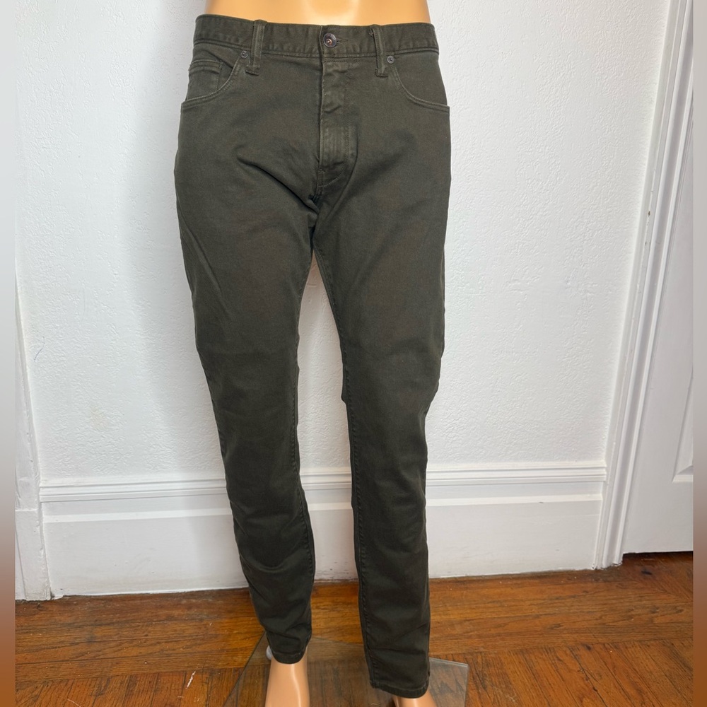 Todd Snyder 5-Pocket Jeans Slim Fit Garment Dyed Men’s Size 32X34 Olive